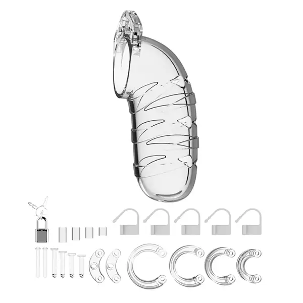 Cinto de Castidade Man Cage 05 Transparente
