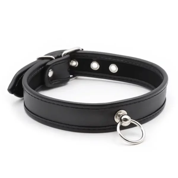 Colar BDSM com Argola em Metal