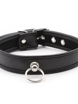 Colar BDSM com Argola em Metal