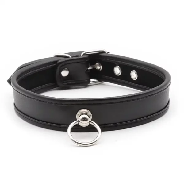 Colar BDSM com Argola em Metal