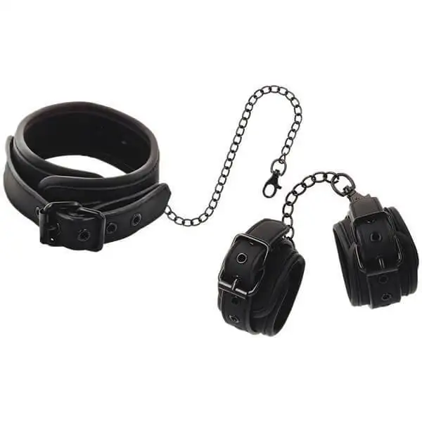 Colar e Algemas Fetish Submissive