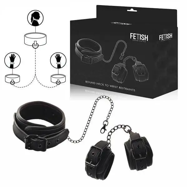 Colar e Algemas Fetish Submissive