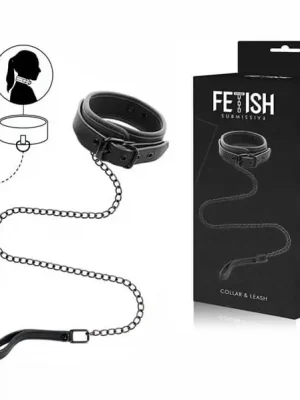 Colar e Trela Fetish Submissive
