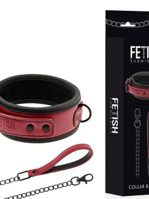 Colar e Trela Fetish Submissive Dark Room