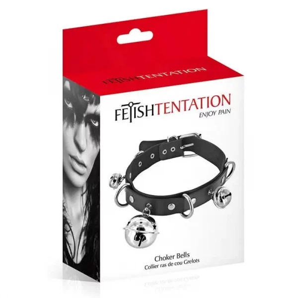 Coleira Chocker Bells Fetish Tentation