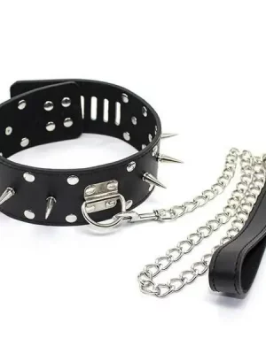 Coleira & Trela Spiked