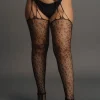 Collant Suspender Leopard Pantyhose Le Désir by Shots Tamanho Grande
