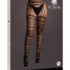 Collant Suspender Striped Pantyhose Le Désir by Shots Tamanho Grande