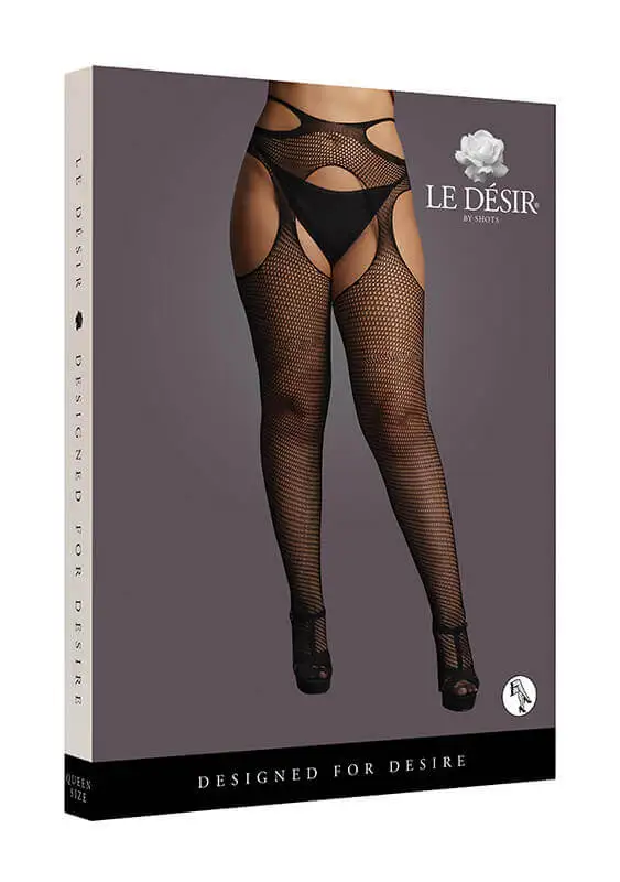 Collant Suspender With Strappy Waist Le Désir by Shots Tamanho Grande