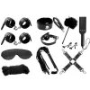 Conjunto BDSM 11 Acessórios Preto