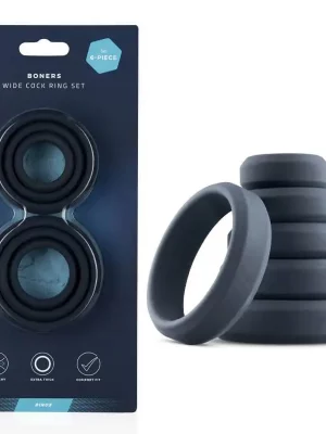 Conjunto de Anéis Penianos Boners 6 Piece Wide