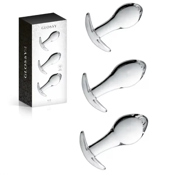 Conjunto de Plugs Anais em Vidro Glossy nº 17