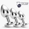 Conjunto de Plugs Metálicos com Cristal Train Trio