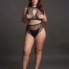 Conjunto Duo Net Key-Hole Bra Le Désir By Shots Tamanho Grande