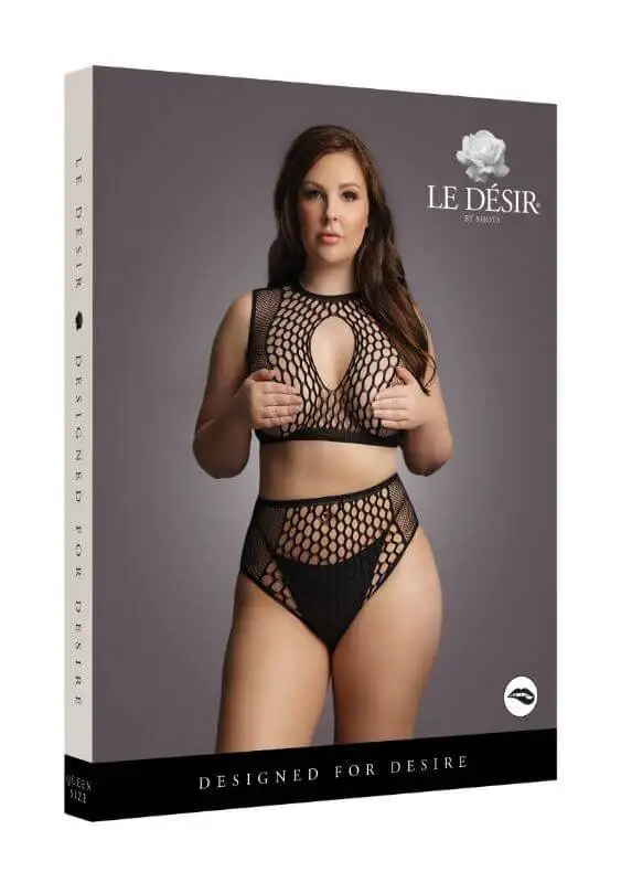 Conjunto Duo Net Key-Hole Bra Le Désir By Shots Tamanho Grande