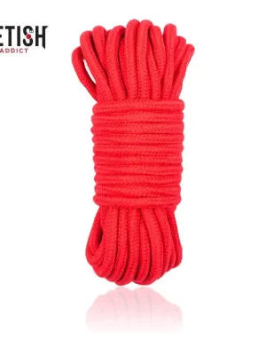 Corda Bondage 10 Metros Vermelha Fetish Addict