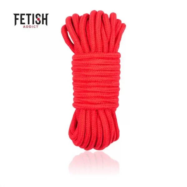 Corda Bondage 10 Metros Vermelha Fetish Addict
