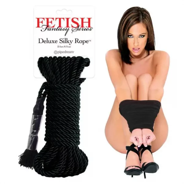 Corda Bondage Fetish Fantasy Preto