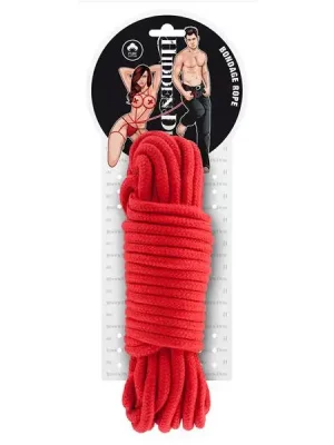 Corda de Bondage Hidden Desire 10 metros Vermelha