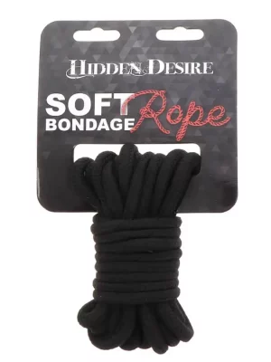 Corda de Bondage Hidden Desire 5 metros Preta