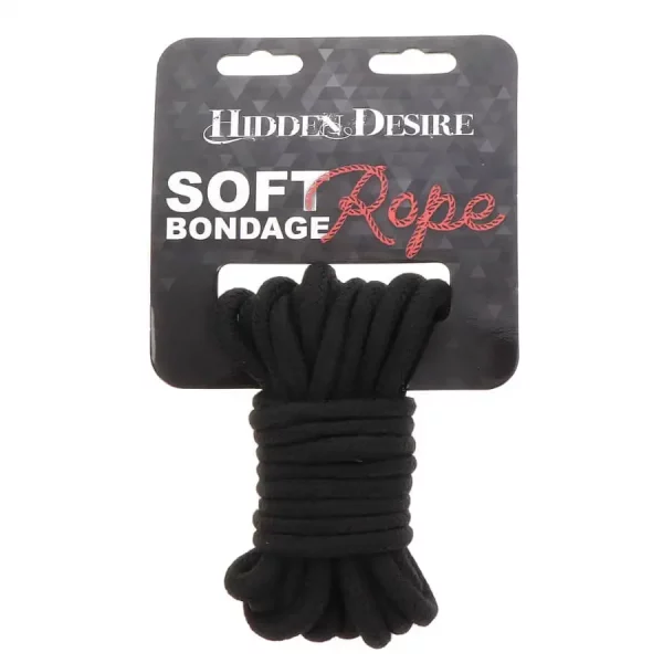 Corda de Bondage Hidden Desire 5 metros Preta
