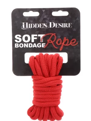 Corda de Bondage Hidden Desire 5 metros Vermelha
