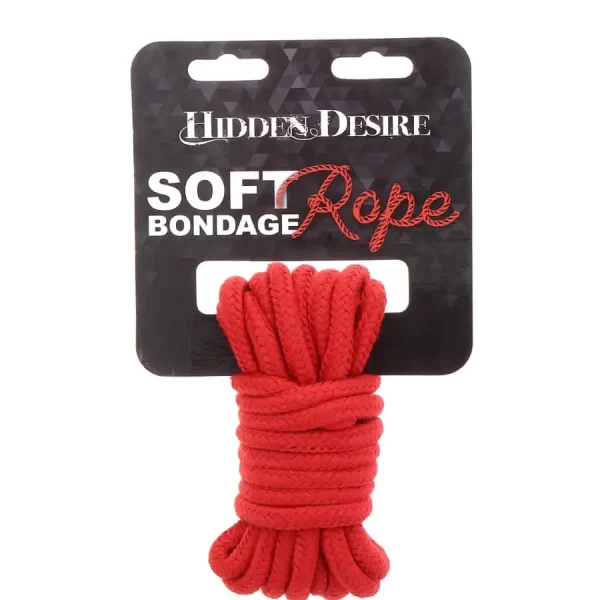 Corda de Bondage Hidden Desire 5 metros Vermelha