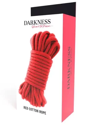 Corda de Bondage Vermelha 10 Metros Darkness