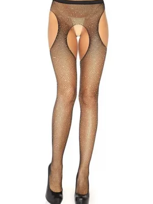 Crystalized Garter Stockings - Leg Avenue