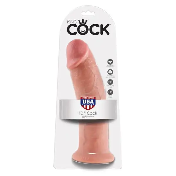Dildo 10" King Cock 25,4 cm. Natural