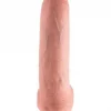 Dildo 9" com Escroto King Cock 25 cm Pele Clara