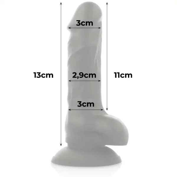Dildo Cock Miller 13 Cm Preto