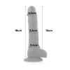 Dildo Cock Miller 18 Cm Preto