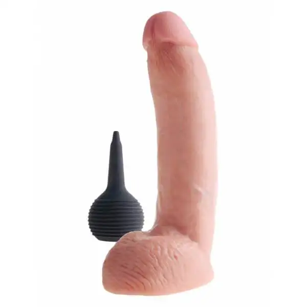 Dildo com Ejaculação 9" King Cock
