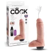 Dildo com Ejaculação King Cock 20 cm. Natural