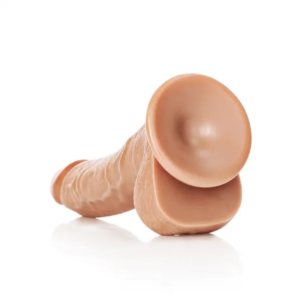 Dildo Curved com Testículos 8"/20,5 cm Mulato
