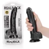 Dildo Curved com Testículos 8"/20,5 cm Preto
