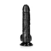 Dildo Curved com Testículos 8"/20,5 cm Preto