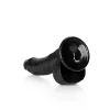 Dildo Curved com Testículos 8"/20,5 cm Preto