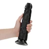 Dildo Curved sem Testículos 10"/25,5 cm Preto