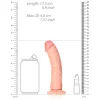Dildo Curved sem Testículos 6"/15,5 cm Pele Clara