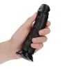 Dildo Curved sem Testículos 6"/15,5 cm Preto