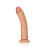 Dildo Curved sem Testículos 7"/18 cm Mulato