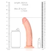 Dildo Curved sem Testículos 7"/18 cm Pele Clara
