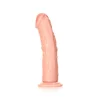 Dildo Curved sem Testículos 7"/18 cm Pele Clara