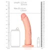 Dildo Curved sem Testículos 8"/20,5 cm Pele Clara