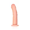 Dildo Curved sem Testículos 8"/20,5 cm Pele Clara