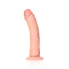 Dildo Curved sem Testículos 8"/20,5 cm Pele Clara