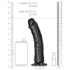 Dildo Curved sem Testículos 8"/20,5 cm Preto
