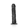 Dildo Curved sem Testículos 8"/20,5 cm Preto